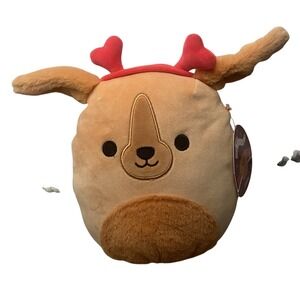 NWT Finley Squishmallow Doll Golden Retriever 8" Kellytoys Dog Valentines Hearts